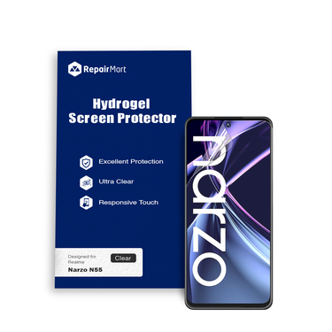 Realme Narzo N55 Compatible Premium Hydrogel Screen Protector With Full Coverage Ultra HD